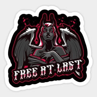 FREE AT LAST Sticker